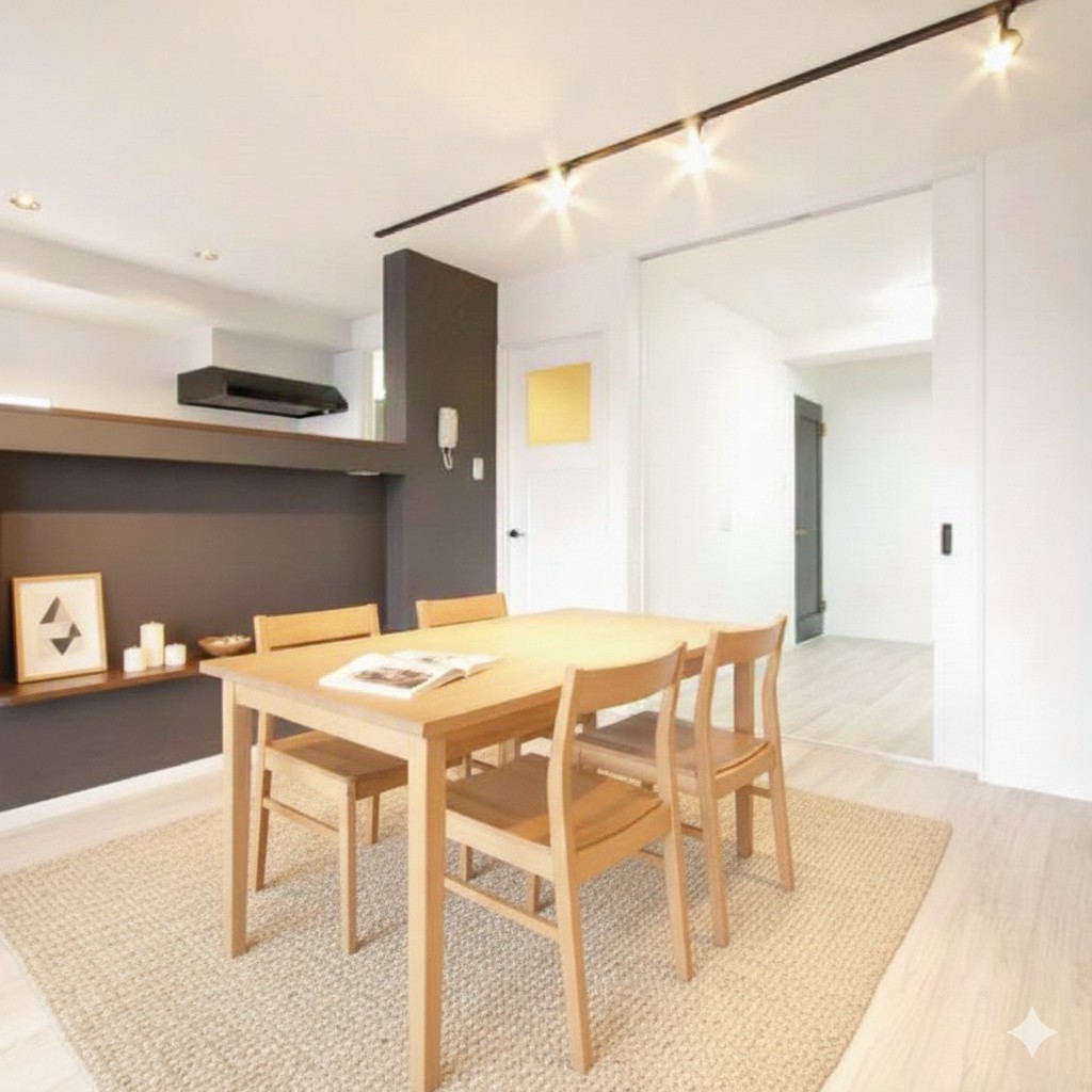 ホワイトを基調としたインダストリアル風マンションリノベーション